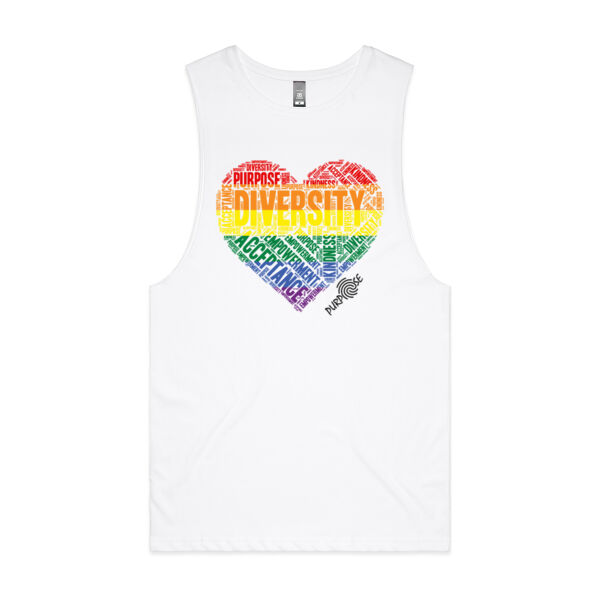 Diversity Barnard Tank - White Thumbnail