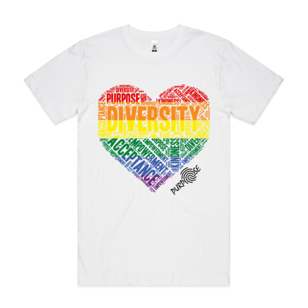 Diversity Block T-shirt - White Thumbnail